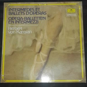 Opera Ballets En Intermezzi Verdi Mascagni Puccini Etc  Karajan DGG LP EX