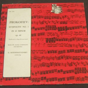 PROKOFIEV – Symphony No. 2 /  Rozhdestvensky   MK 1583 lp USSR Rare