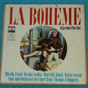 PUCCINI : LA BOHEME SCHIPPERS HMV ELECTROLA 1C 065-00 027/28 Gold label 2 LP Box