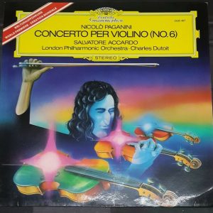Paganini Violin Concerto No 6 Salvatore Accardo  Dutoit DGG 2530 467 LP EX