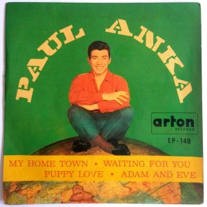 Paul Anka – My Home Town * Waiting For You * Puppy Love RARE ISRAEL PRESSING 7″