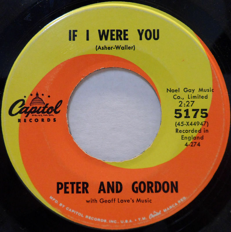 Peter And Gordon – A World Without Love / If I Were You 7″ Single 1964 US Rock