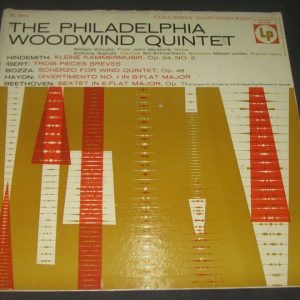Philadelphia Woodwind Quintet Hindemith Ibert Bozza Haydn Beethoven COLUMBIA lp
