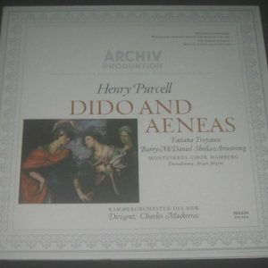 Purcell Dido and Aeneas Mackerras Archiv Produktion SAPM 198 424 LP EX