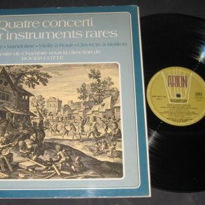 Quatre concerti pourinstruments rares Harpe ancienne Mandoline….  Roger Cotte