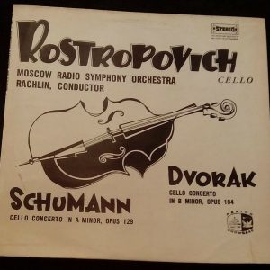 ROSTROPOVICH – Schumann / Dvorak Cello Concerto RACHLIN , PERIOD SHO 334 LP