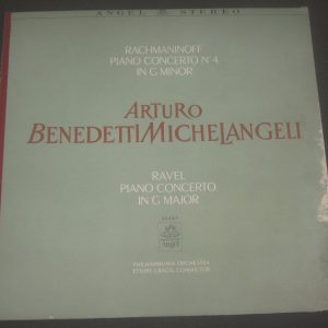 Rachmaninoff / Ravel – Piano Concertos Michelangeli Gracis Angel S 35567 LP