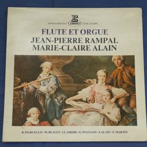 Rampal & Marie-Claire Alain : Flute & Organ Marcello Blavet Pugnani Erato LP EX