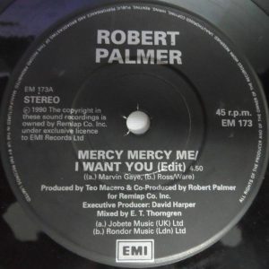 Robert Palmer – Mercy Mercy Me / I Want You / Oh Yeah 7″ Rock 1990 UK EMI