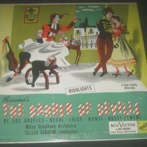 Rossini The Barber Of Seville (Highlights)  Tullio Serafin RCA‎ LM-1826 LP 50’s