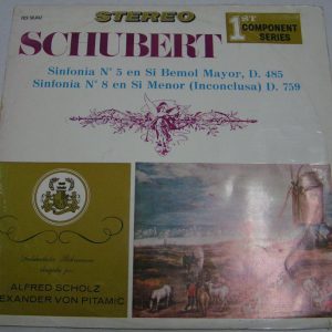 SCHUBERT – Symphony No 5 & 8 LP ALFRED SCHOLZ ALEXANDER VON PITAMIC FCS 50042