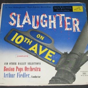 SLAUGHTER ON 10TH AVE  – FIEDLER & BOSTON POPS RCA LM 1726 lp