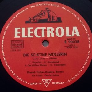 Schubert ‎– Die Schöne Müllerin Fischer-Dieskau Gerald Moore Hmv Electrola 2 LP