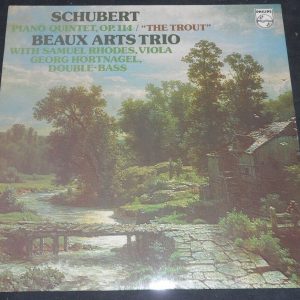 Schubert ‎Piano Quintet The Trout Beaux Arts Trio Rhodes Hortnagel Philips lp EX