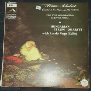 Schubert ‎– Quintet In C Major Hungarian String Quartet , Laszlo Varga  EMI LP