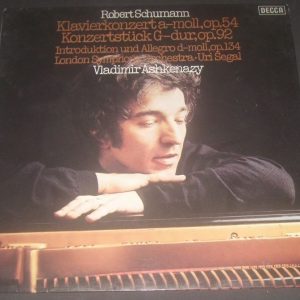 Schumann Piano Concerto Ashkenazy / Segal DECCA 6.42263 LP EX