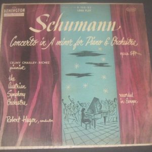 Schumann Piano Concerto Celiny Chailley-Richez / Heger Remington LP 1951 RARE !