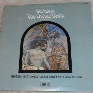 Scriabin ‎- The Divine Poem Svetlanov Melodiya / Angel ‎ SR-40098  lp EX