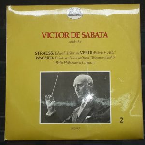Strauss Death and Transfiguration + Verdi Wagner Victor de Sabata Heliodor lp EX