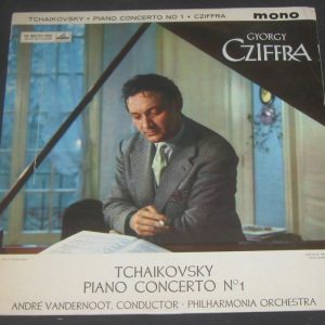 TCHAIKOVSKY Piano Concerto No 1 CZIFFRA / VANDERNOOT HMV ALP 1718 Red/Gold lp