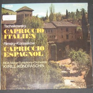 Tchaikovsky Capriccio Italien / Korsakov Capriccio Espagnol . Kondrashin RCA lp