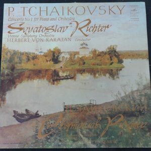 Tchaikovsky Piano Concerto No. 1 Karajan Richter Melodiya CM-04255-56 lp ex