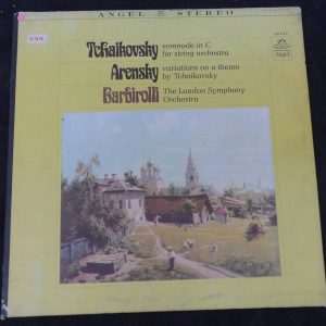Tchaikovsky Serenade  Arensky Variations   Barbirolli Angel S 36269 LP EX