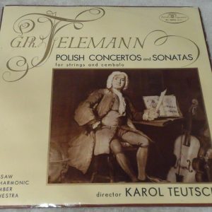 Telemann Polish Concertos & Sonatas Teutsch Muza ‎ XL 0476 lp EX