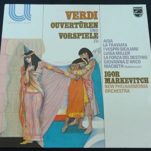 VERDI  OVERTURES AND PRELUDES  MARKEVITCH PHILIPS 6580 073 LP EX