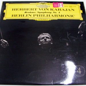 VON KARAJAN Brahms Symphony no. 4 Berlin Philharmonic DGG 138 927 SLPM TULIPS