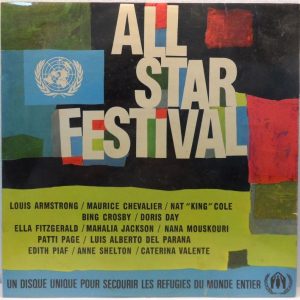 Various – All Star Festival LP Comp Louis Armstrong Maurice Chevalier Doris Day