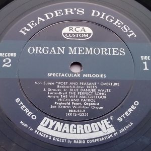 Various ‎– Organ Memories RCA Reader’s Digest ‎– RD23 4 LP Box EX