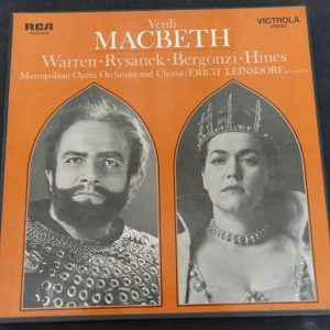 Verdi – Macbeth Leinsdorf RCA VICS 6121 3 lp Box EX