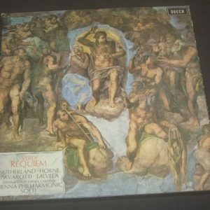 Verdi – Requiem Solti Sutherland Horne Pavarotti DECCA SET 374-5 2 LP BOX EX