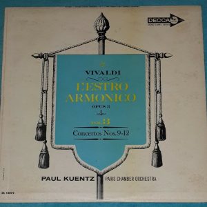 Vivaldi ‎- L’Estro Armonico, Opus 3, Vol. 2 Kuentz Decca DL 10072 Gold label LP