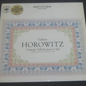 Vladimir Horowitz At Carnegie Hall Bach – Busoni Schumann CBS S 72376 lp EX
