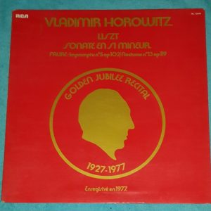 Vladimir Horowitz – Liszt / Faure RCA Red Seal RL 12548 LP EX Piano