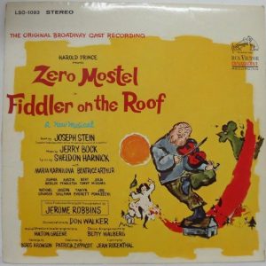 Zero Mostel in FIDDLER ON THE ROOF LP The Original Broadway Cast 1964 RCA USA
