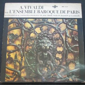 vivaldi – 4 concertos & 2 sonates RAMPAL VEYRON-LACROIX Baroque Paris Erato lp
